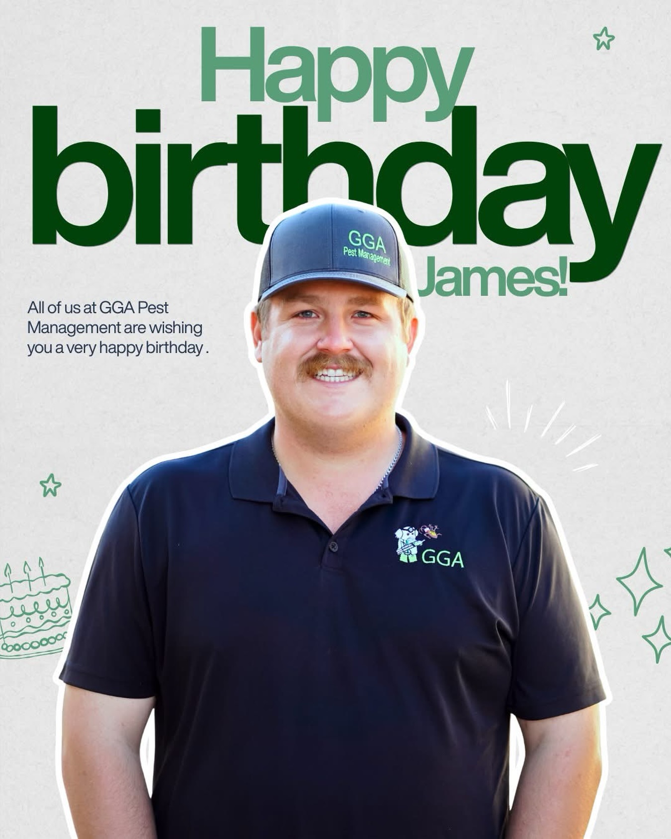 🎉Help us wish James a happy birthday!

If you’ve ever met him out in the field, you know he’s always showing up with a great attitude and taking care of our customers the right way. We’re lucky to have him on the team.

Drop him a birthday wish in the comments below!🎂

