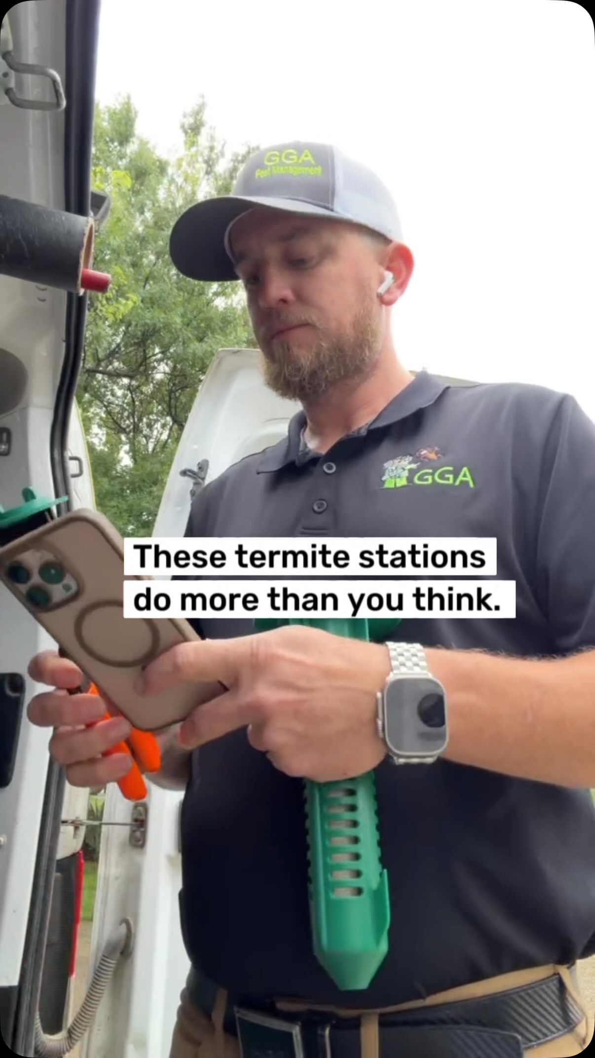 🏡So, how do these termite stations actually protect your home?

Termites can cause SERIOUS damage long before you ever know they’re there. That’s why termite protection isn’t just about treating the termites you can see. It’s about targeting the colony. 🎯

In this video, our technician is using two types of termite bait stations:

🏠 Above-Ground (AG) Stations
When active termites are found in or around the home, these stations can be placed directly over areas of activity. Termites feed on the bait and carry it back to the colony, helping eliminate termites beyond the ones we can see.

🌱 Sentricon® Stations
These stations are strategically placed underground, around the perimeter of the home, where foraging termites can find the bait, feed on it, and share it throughout the colony.

You’ll also notice our technician scanning each station. This allows us to digitally track and monitor the stations, helping our team keep a record of termite activity and stay on top of your home’s protection over time. ✅

The goal isn’t just to treat termites when you find them. It’s to help protect your home from costly termite damage before it becomes a bigger problem. 💰💰

🔎 Think you may have termites or want to protect your home before they show up?
Schedule a FREE termite inspection online at ggapest.com

