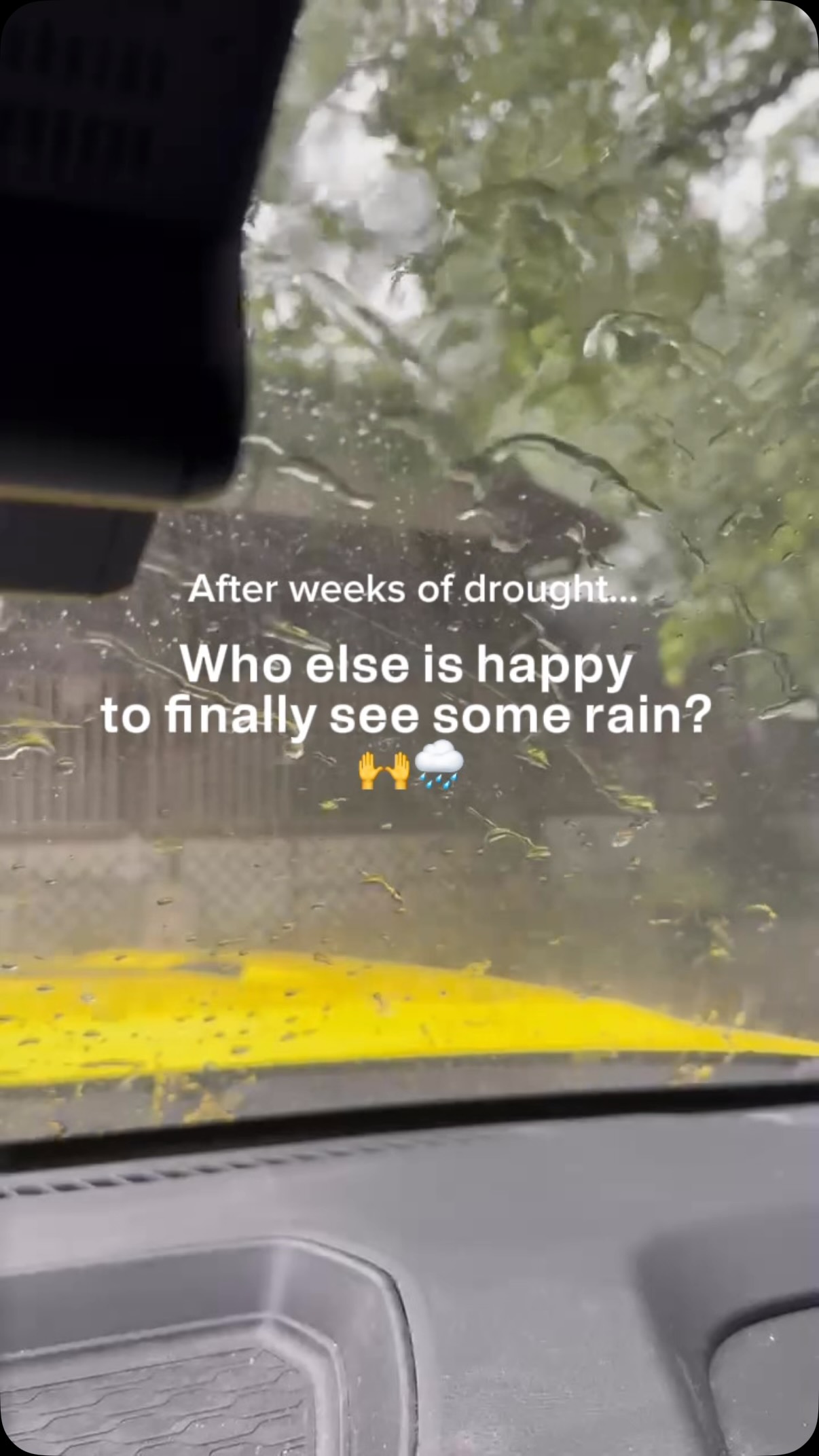 🌧️ Finally some rain in Central Texas!

After weeks of drought and dry, hot weather, this is a welcome sight. Anyone else enjoying the rainy weather today? 🙌☔️

