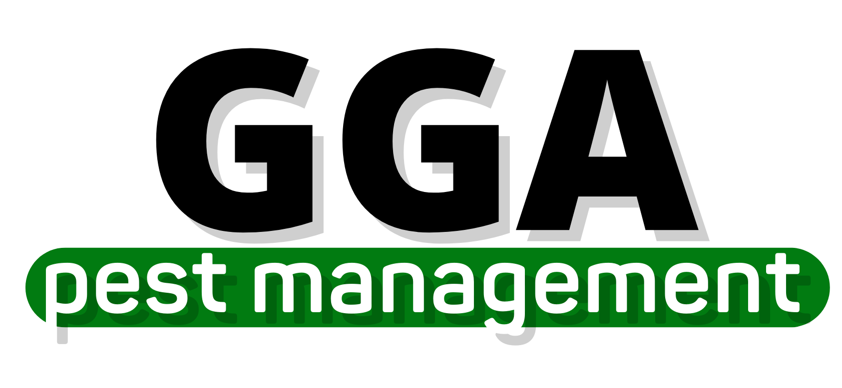 black and white gga pest management logo cropped